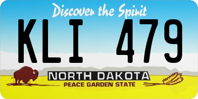 ND license plate KLI479