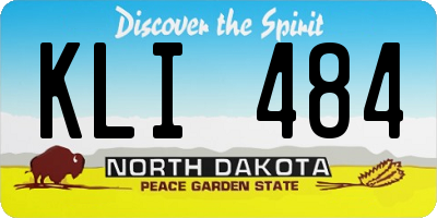 ND license plate KLI484