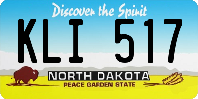 ND license plate KLI517