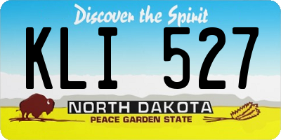 ND license plate KLI527