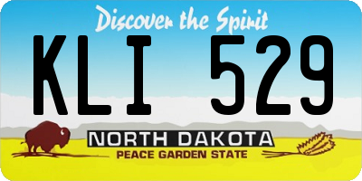ND license plate KLI529