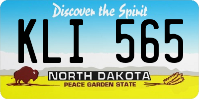 ND license plate KLI565