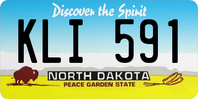 ND license plate KLI591
