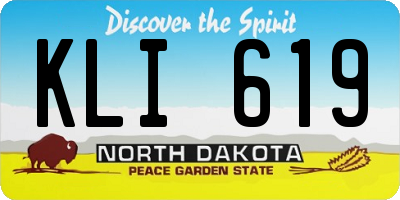 ND license plate KLI619