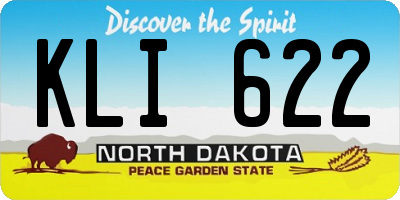ND license plate KLI622