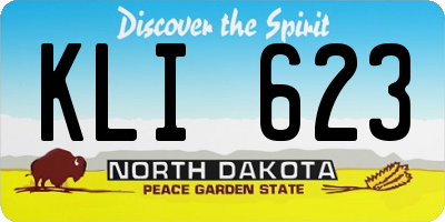 ND license plate KLI623