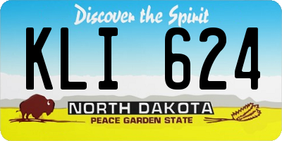 ND license plate KLI624