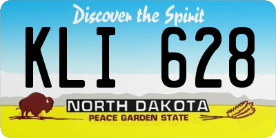 ND license plate KLI628