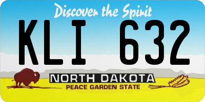 ND license plate KLI632