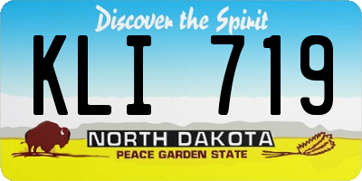 ND license plate KLI719