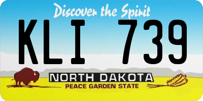 ND license plate KLI739