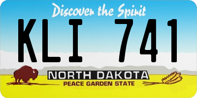ND license plate KLI741