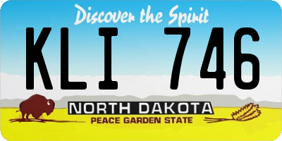 ND license plate KLI746