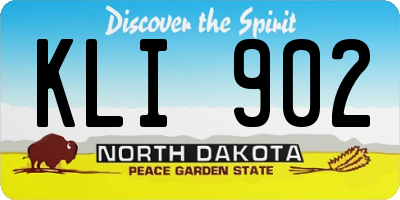 ND license plate KLI902