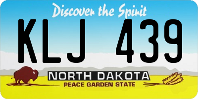 ND license plate KLJ439