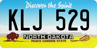 ND license plate KLJ529