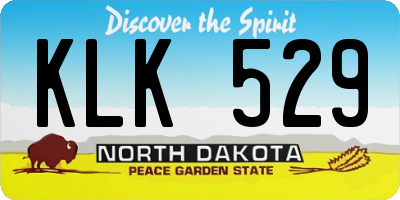ND license plate KLK529