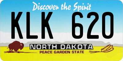 ND license plate KLK620