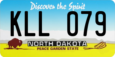 ND license plate KLL079