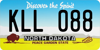 ND license plate KLL088