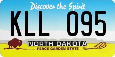 ND license plate KLL095
