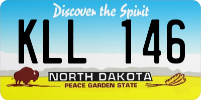 ND license plate KLL146