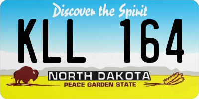 ND license plate KLL164