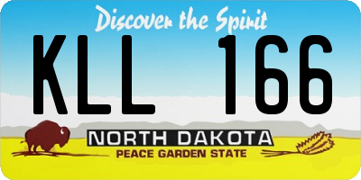 ND license plate KLL166
