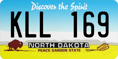 ND license plate KLL169