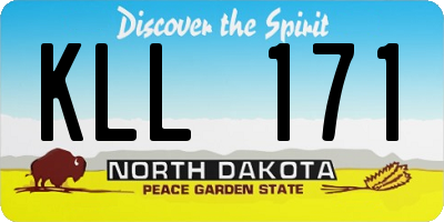 ND license plate KLL171