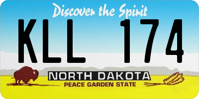 ND license plate KLL174