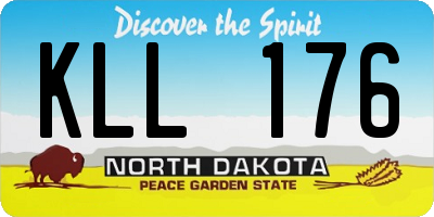 ND license plate KLL176