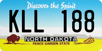 ND license plate KLL188