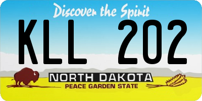 ND license plate KLL202