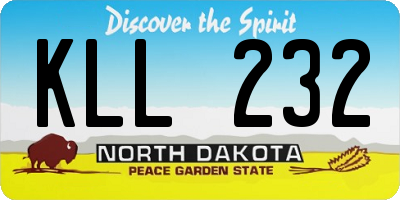 ND license plate KLL232