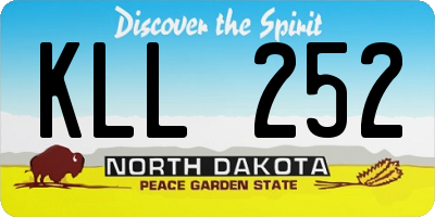 ND license plate KLL252