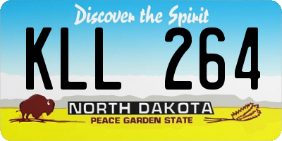 ND license plate KLL264