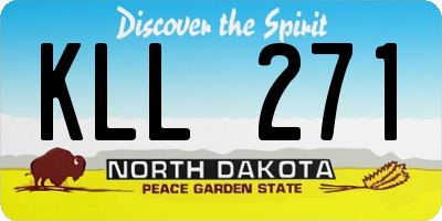 ND license plate KLL271