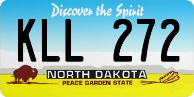 ND license plate KLL272