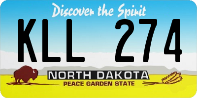 ND license plate KLL274