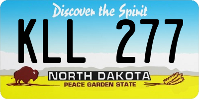 ND license plate KLL277