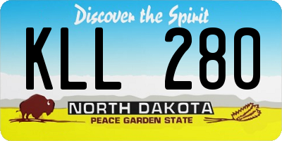 ND license plate KLL280
