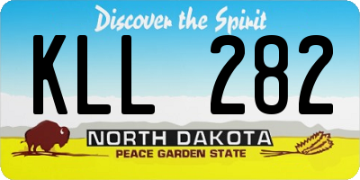 ND license plate KLL282