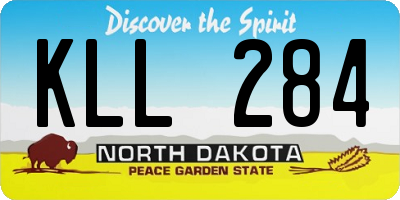 ND license plate KLL284