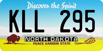 ND license plate KLL295