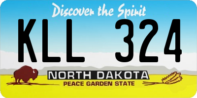 ND license plate KLL324