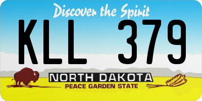 ND license plate KLL379