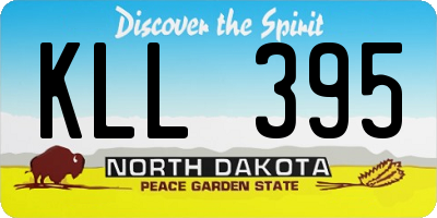 ND license plate KLL395