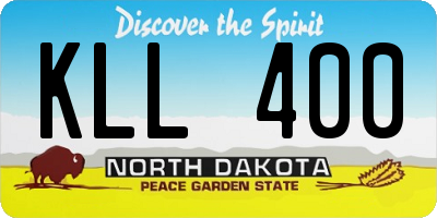 ND license plate KLL400