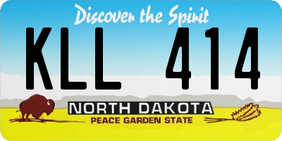 ND license plate KLL414